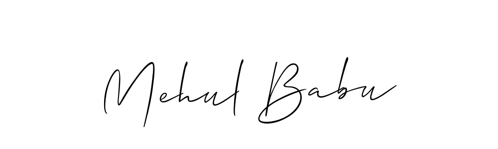 Also You can easily find your signature by using the search form. We will create Mehul Babu name handwritten signature images for you free of cost using Allison_Script sign style. Mehul Babu signature style 2 images and pictures png