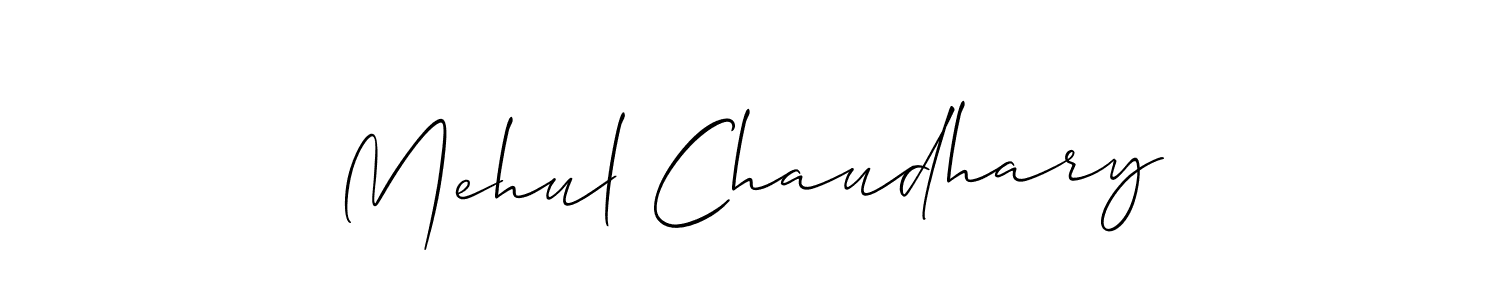 You should practise on your own different ways (Allison_Script) to write your name (Mehul Chaudhary) in signature. don't let someone else do it for you. Mehul Chaudhary signature style 2 images and pictures png