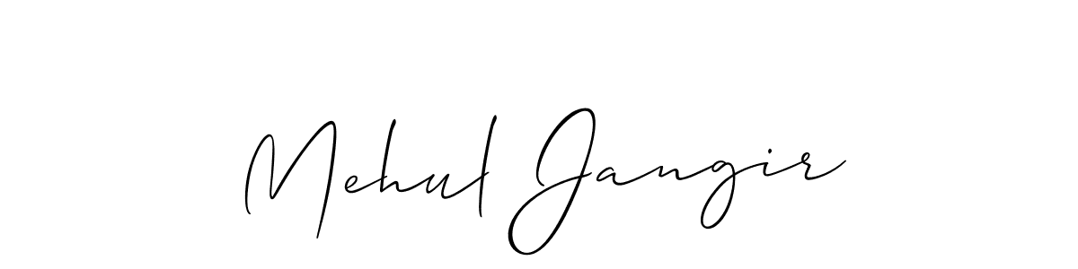 This is the best signature style for the Mehul Jangir name. Also you like these signature font (Allison_Script). Mix name signature. Mehul Jangir signature style 2 images and pictures png