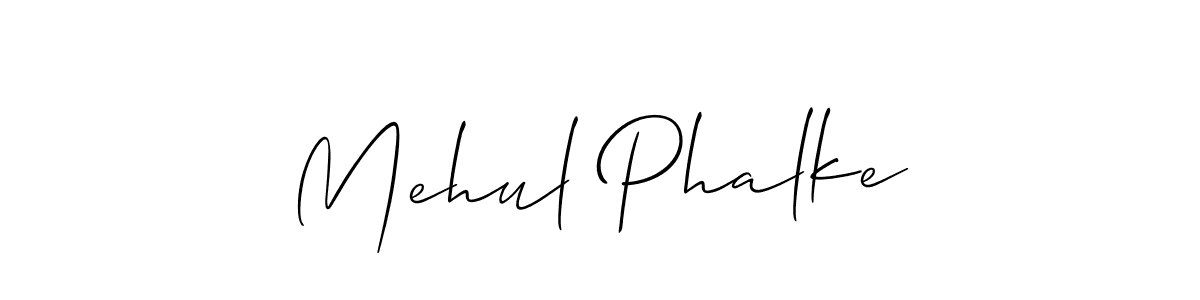This is the best signature style for the Mehul Phalke name. Also you like these signature font (Allison_Script). Mix name signature. Mehul Phalke signature style 2 images and pictures png