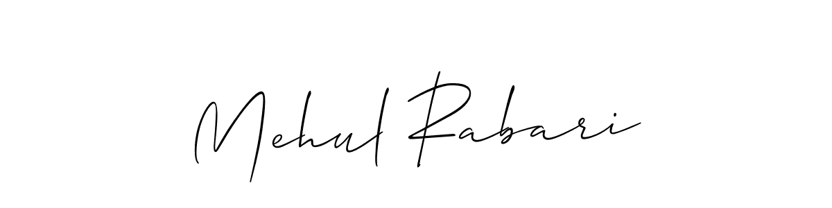 How to Draw Mehul Rabari signature style? Allison_Script is a latest design signature styles for name Mehul Rabari. Mehul Rabari signature style 2 images and pictures png