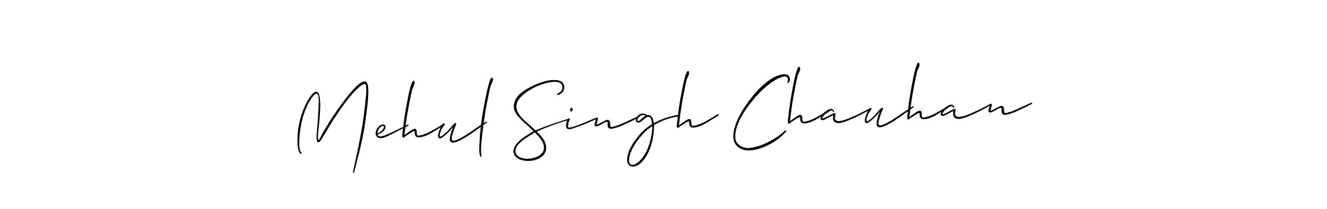 Once you've used our free online signature maker to create your best signature Allison_Script style, it's time to enjoy all of the benefits that Mehul Singh Chauhan name signing documents. Mehul Singh Chauhan signature style 2 images and pictures png