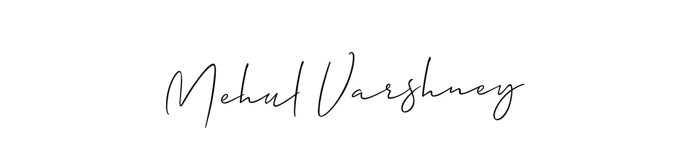 Similarly Allison_Script is the best handwritten signature design. Signature creator online .You can use it as an online autograph creator for name Mehul Varshney. Mehul Varshney signature style 2 images and pictures png