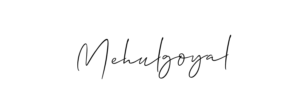 Mehulgoyal stylish signature style. Best Handwritten Sign (Allison_Script) for my name. Handwritten Signature Collection Ideas for my name Mehulgoyal. Mehulgoyal signature style 2 images and pictures png