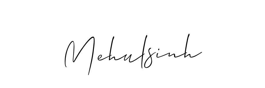 Design your own signature with our free online signature maker. With this signature software, you can create a handwritten (Allison_Script) signature for name Mehulsinh. Mehulsinh signature style 2 images and pictures png