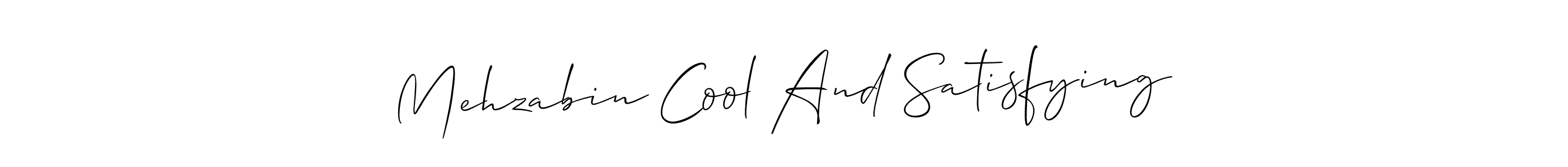 How to Draw Mehzabin Cool And Satisfying signature style? Allison_Script is a latest design signature styles for name Mehzabin Cool And Satisfying. Mehzabin Cool And Satisfying signature style 2 images and pictures png