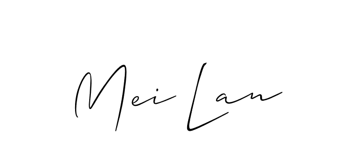 Similarly Allison_Script is the best handwritten signature design. Signature creator online .You can use it as an online autograph creator for name Mei Lan. Mei Lan signature style 2 images and pictures png