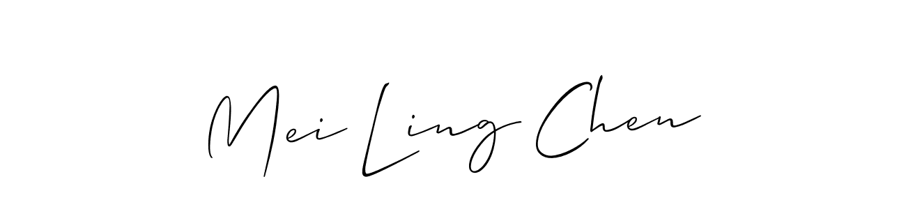 Use a signature maker to create a handwritten signature online. With this signature software, you can design (Allison_Script) your own signature for name Mei Ling Chen. Mei Ling Chen signature style 2 images and pictures png