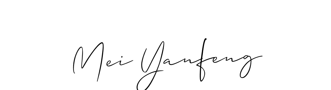 Make a short Mei Yanfeng signature style. Manage your documents anywhere anytime using Allison_Script. Create and add eSignatures, submit forms, share and send files easily. Mei Yanfeng signature style 2 images and pictures png