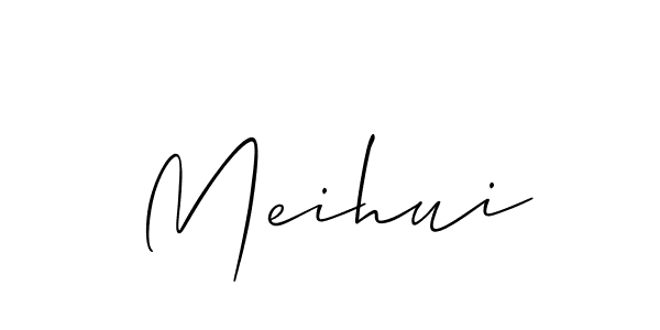 Allison_Script is a professional signature style that is perfect for those who want to add a touch of class to their signature. It is also a great choice for those who want to make their signature more unique. Get Meihui name to fancy signature for free. Meihui signature style 2 images and pictures png