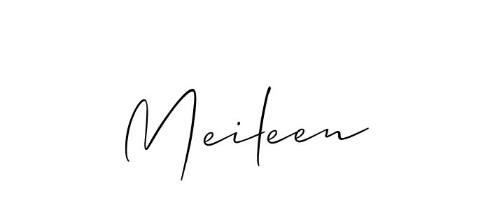 How to make Meileen name signature. Use Allison_Script style for creating short signs online. This is the latest handwritten sign. Meileen signature style 2 images and pictures png