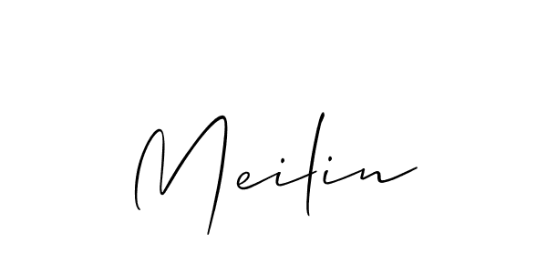 Best and Professional Signature Style for Meilin. Allison_Script Best Signature Style Collection. Meilin signature style 2 images and pictures png