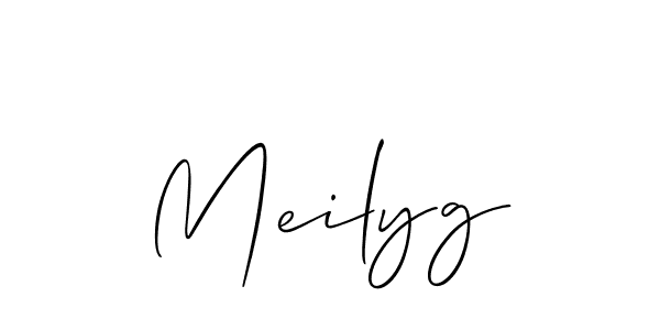 Make a short Meilyg signature style. Manage your documents anywhere anytime using Allison_Script. Create and add eSignatures, submit forms, share and send files easily. Meilyg signature style 2 images and pictures png