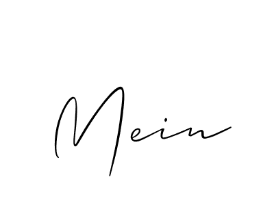 Create a beautiful signature design for name Mein. With this signature (Allison_Script) fonts, you can make a handwritten signature for free. Mein signature style 2 images and pictures png