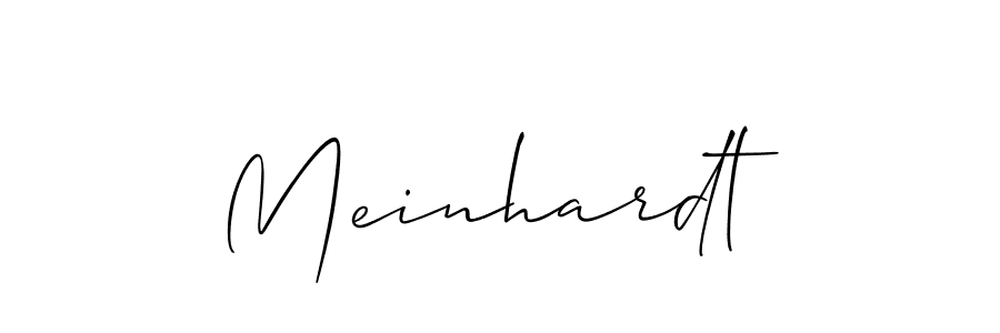 Design your own signature with our free online signature maker. With this signature software, you can create a handwritten (Allison_Script) signature for name Meinhardt. Meinhardt signature style 2 images and pictures png