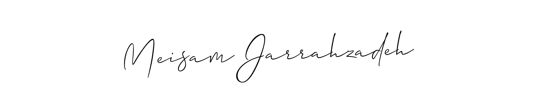 This is the best signature style for the Meisam Jarrahzadeh name. Also you like these signature font (Allison_Script). Mix name signature. Meisam Jarrahzadeh signature style 2 images and pictures png