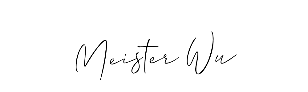 Once you've used our free online signature maker to create your best signature Allison_Script style, it's time to enjoy all of the benefits that Meister Wu name signing documents. Meister Wu signature style 2 images and pictures png