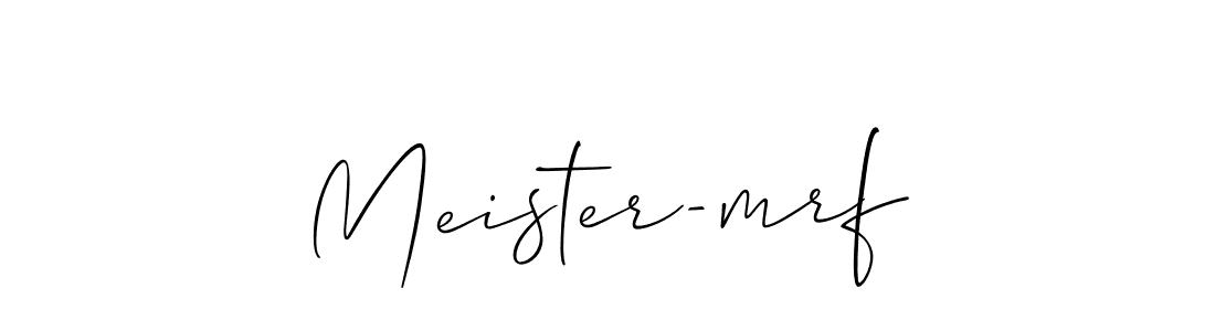 Meister-mrf stylish signature style. Best Handwritten Sign (Allison_Script) for my name. Handwritten Signature Collection Ideas for my name Meister-mrf. Meister-mrf signature style 2 images and pictures png