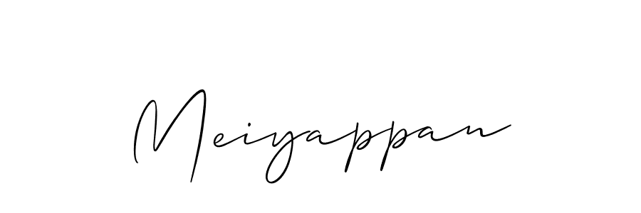 The best way (Allison_Script) to make a short signature is to pick only two or three words in your name. The name Meiyappan include a total of six letters. For converting this name. Meiyappan signature style 2 images and pictures png