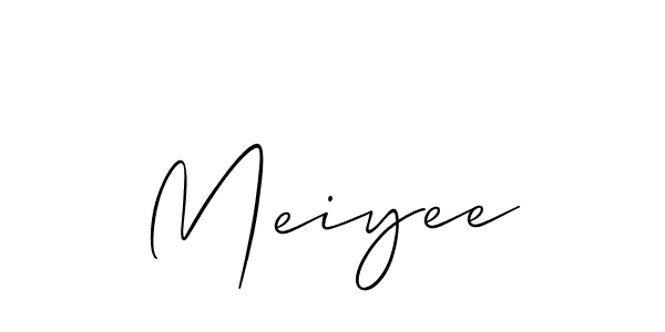 It looks lik you need a new signature style for name Meiyee. Design unique handwritten (Allison_Script) signature with our free signature maker in just a few clicks. Meiyee signature style 2 images and pictures png