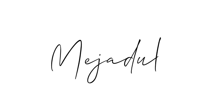 Mejadul stylish signature style. Best Handwritten Sign (Allison_Script) for my name. Handwritten Signature Collection Ideas for my name Mejadul. Mejadul signature style 2 images and pictures png