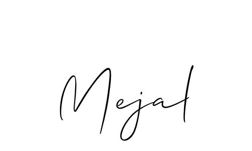 How to make Mejal name signature. Use Allison_Script style for creating short signs online. This is the latest handwritten sign. Mejal signature style 2 images and pictures png