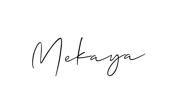 if you are searching for the best signature style for your name Mekaya. so please give up your signature search. here we have designed multiple signature styles  using Allison_Script. Mekaya signature style 2 images and pictures png