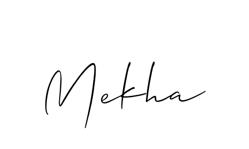 It looks lik you need a new signature style for name Mekha. Design unique handwritten (Allison_Script) signature with our free signature maker in just a few clicks. Mekha signature style 2 images and pictures png