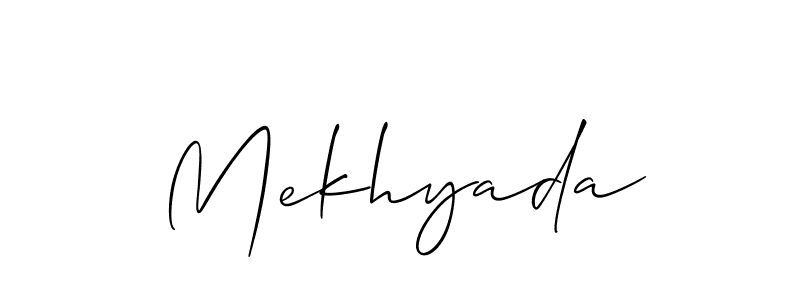 Mekhyada stylish signature style. Best Handwritten Sign (Allison_Script) for my name. Handwritten Signature Collection Ideas for my name Mekhyada. Mekhyada signature style 2 images and pictures png