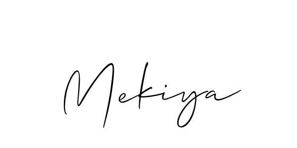 Also You can easily find your signature by using the search form. We will create Mekiya name handwritten signature images for you free of cost using Allison_Script sign style. Mekiya signature style 2 images and pictures png