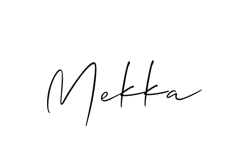 Also we have Mekka name is the best signature style. Create professional handwritten signature collection using Allison_Script autograph style. Mekka signature style 2 images and pictures png