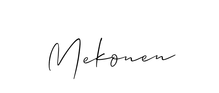 Similarly Allison_Script is the best handwritten signature design. Signature creator online .You can use it as an online autograph creator for name Mekonen. Mekonen signature style 2 images and pictures png