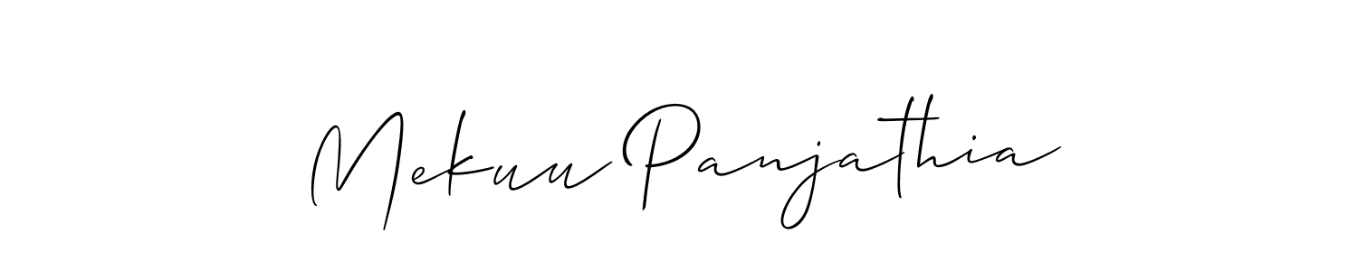 How to Draw Mekuu Panjathia signature style? Allison_Script is a latest design signature styles for name Mekuu Panjathia. Mekuu Panjathia signature style 2 images and pictures png