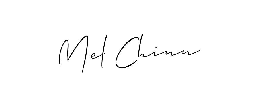 Mel Chinn stylish signature style. Best Handwritten Sign (Allison_Script) for my name. Handwritten Signature Collection Ideas for my name Mel Chinn. Mel Chinn signature style 2 images and pictures png