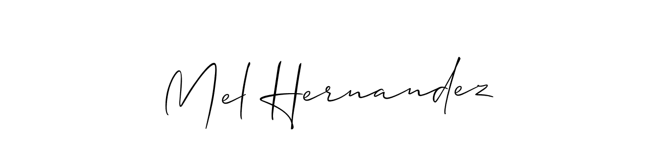 Also You can easily find your signature by using the search form. We will create Mel Hernandez name handwritten signature images for you free of cost using Allison_Script sign style. Mel Hernandez signature style 2 images and pictures png