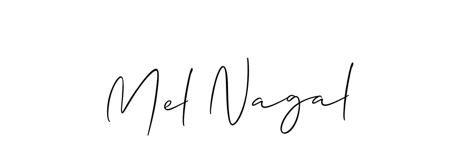 Best and Professional Signature Style for Mel Nagal. Allison_Script Best Signature Style Collection. Mel Nagal signature style 2 images and pictures png