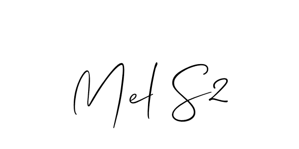 How to make Mel S2 name signature. Use Allison_Script style for creating short signs online. This is the latest handwritten sign. Mel S2 signature style 2 images and pictures png