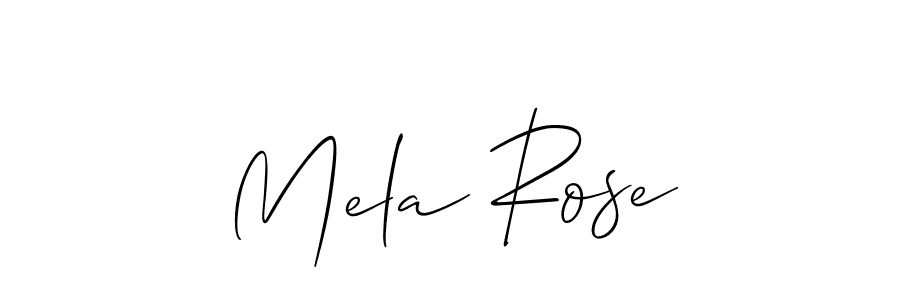 Also we have Mela Rose name is the best signature style. Create professional handwritten signature collection using Allison_Script autograph style. Mela Rose signature style 2 images and pictures png