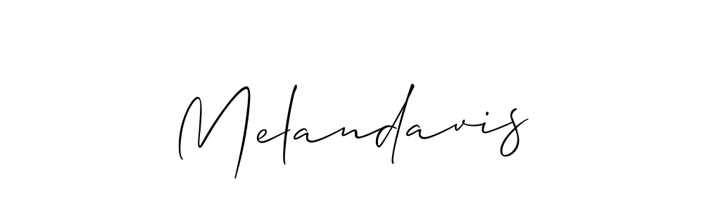 Also You can easily find your signature by using the search form. We will create Melandavis name handwritten signature images for you free of cost using Allison_Script sign style. Melandavis signature style 2 images and pictures png