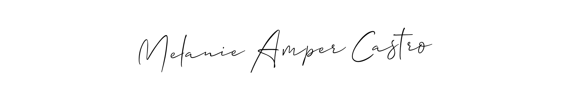 This is the best signature style for the Melanie Amper Castro name. Also you like these signature font (Allison_Script). Mix name signature. Melanie Amper Castro signature style 2 images and pictures png