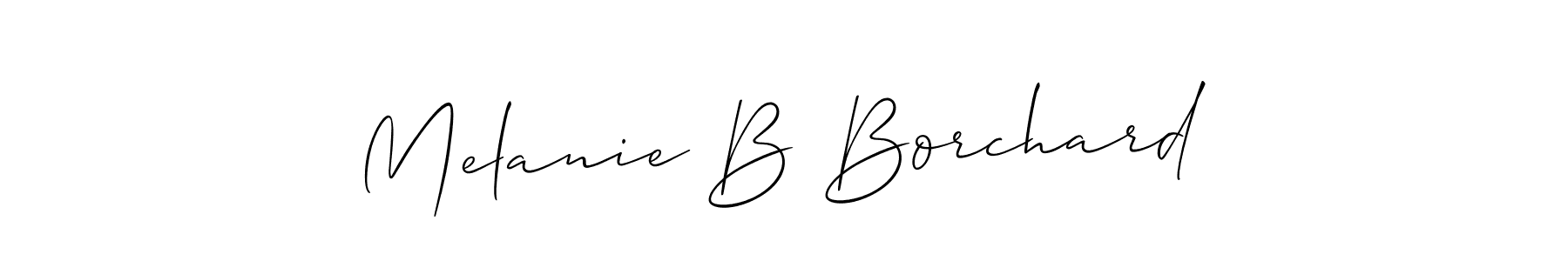 Best and Professional Signature Style for Melanie B Borchard. Allison_Script Best Signature Style Collection. Melanie B Borchard signature style 2 images and pictures png