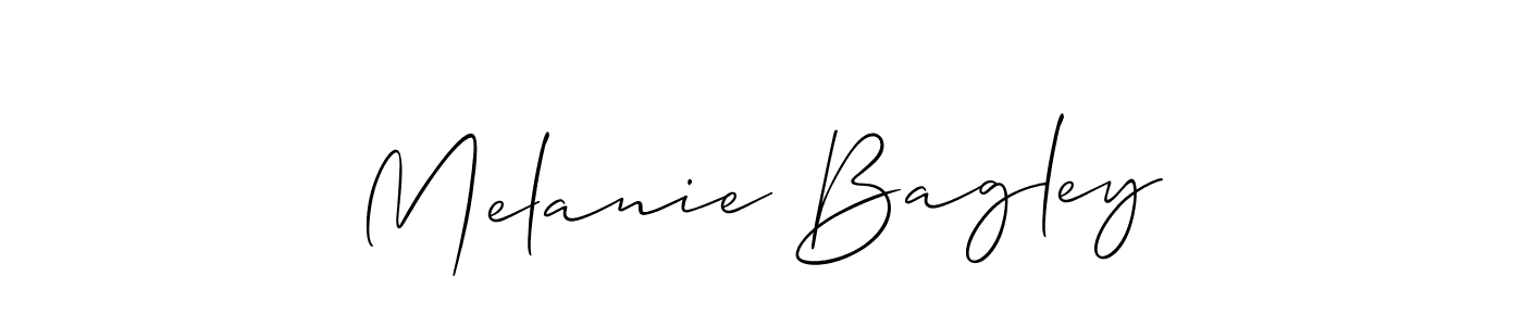 Use a signature maker to create a handwritten signature online. With this signature software, you can design (Allison_Script) your own signature for name Melanie Bagley. Melanie Bagley signature style 2 images and pictures png