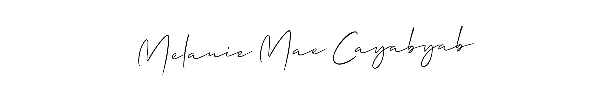 Once you've used our free online signature maker to create your best signature Allison_Script style, it's time to enjoy all of the benefits that Melanie Mae Cayabyab name signing documents. Melanie Mae Cayabyab signature style 2 images and pictures png