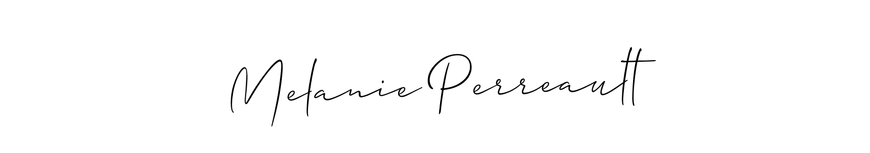 Make a beautiful signature design for name Melanie Perreault. With this signature (Allison_Script) style, you can create a handwritten signature for free. Melanie Perreault signature style 2 images and pictures png