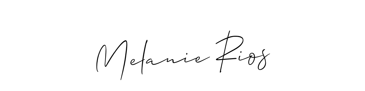 How to Draw Melanie Rios signature style? Allison_Script is a latest design signature styles for name Melanie Rios. Melanie Rios signature style 2 images and pictures png