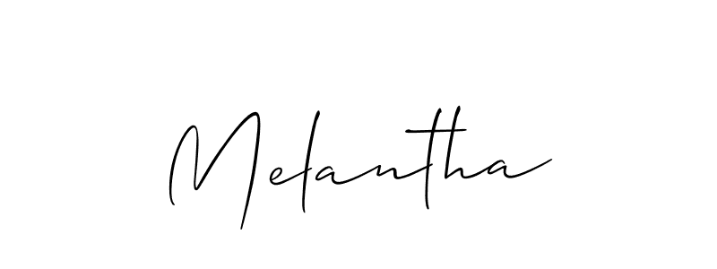 How to make Melantha name signature. Use Allison_Script style for creating short signs online. This is the latest handwritten sign. Melantha signature style 2 images and pictures png