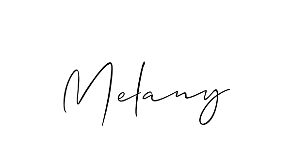 You should practise on your own different ways (Allison_Script) to write your name (Melany) in signature. don't let someone else do it for you. Melany signature style 2 images and pictures png