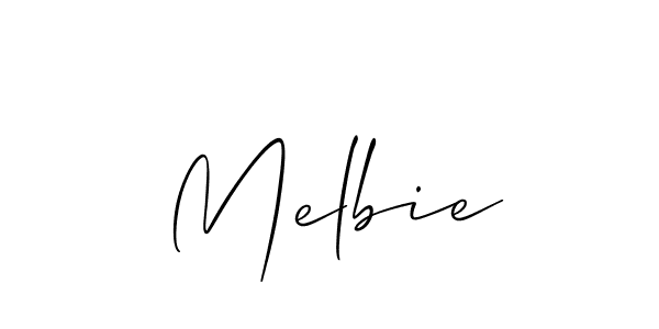 Also You can easily find your signature by using the search form. We will create Melbie name handwritten signature images for you free of cost using Allison_Script sign style. Melbie signature style 2 images and pictures png