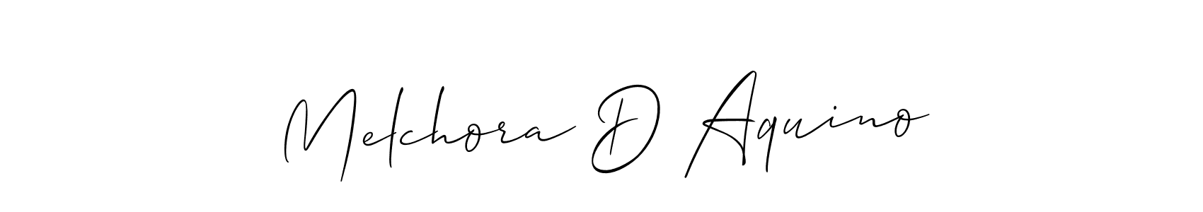 Best and Professional Signature Style for Melchora D Aquino. Allison_Script Best Signature Style Collection. Melchora D Aquino signature style 2 images and pictures png