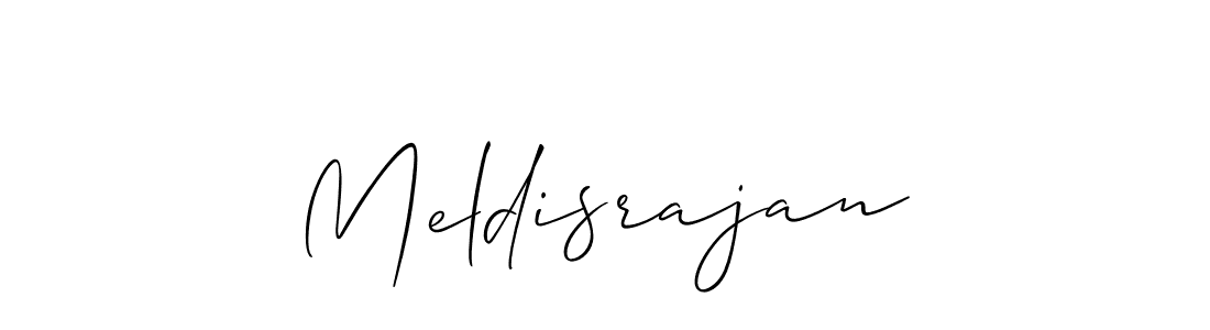 The best way (Allison_Script) to make a short signature is to pick only two or three words in your name. The name Meldisrajan include a total of six letters. For converting this name. Meldisrajan signature style 2 images and pictures png